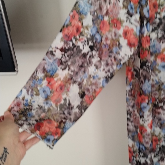 NY Invasion floral duster / tunic large - Picture 3 of 4